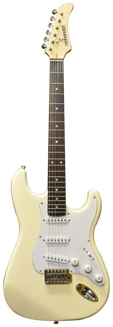Fernandes LE-1Z 3S CW/ L электрогитара Stratocaster SSS, цвет кремовый