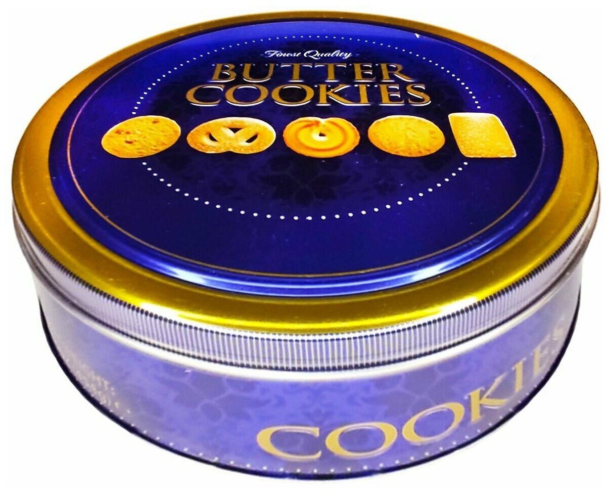 Сдобное печенье, яркий дизайн, "Butter Cookies", 454 гр. RC Foods - фотография № 3
