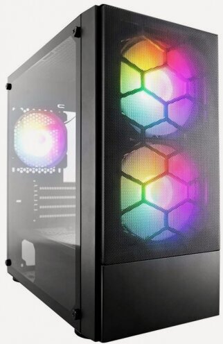 Изображение товара Корпус 1STPLAYER Firebase X4-M, черный (X4-M-BK-2F1P-1F1)