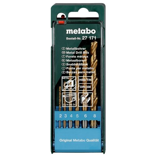 фото Набор сверл metabo 627171000, 6 шт.