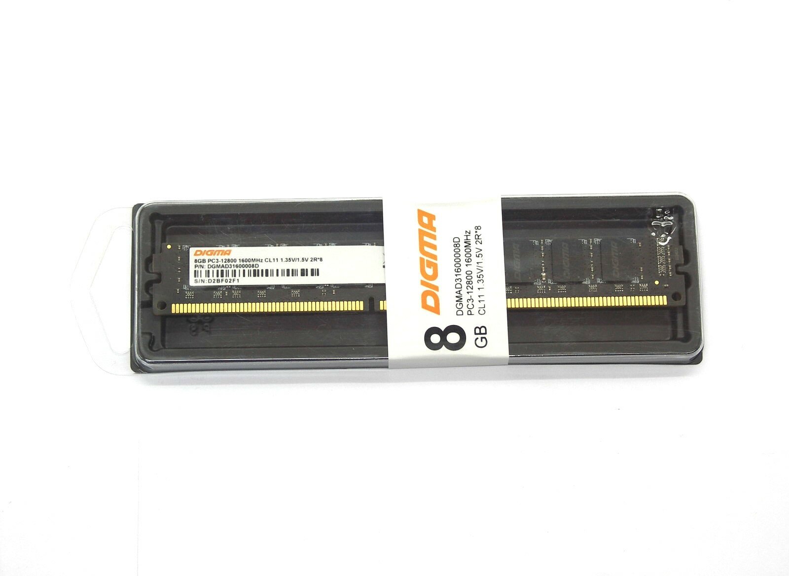 Оперативная память Digma DDR3 - 8Gb, 1600 МГц, DIMM, CL11 (dgmad31600008d) - фото №6