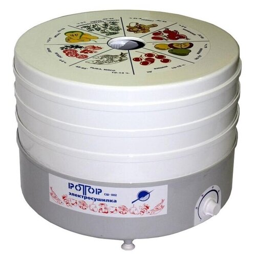Сушилка для овощей и фруктов Ротор СШ-002 белый 522000₽