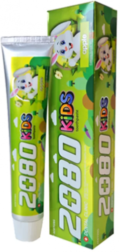 Kerasys DC 2080 Toothpaste Kids Детская зубная паста, яблоко 80 г (Kerasys, ) - фото №10