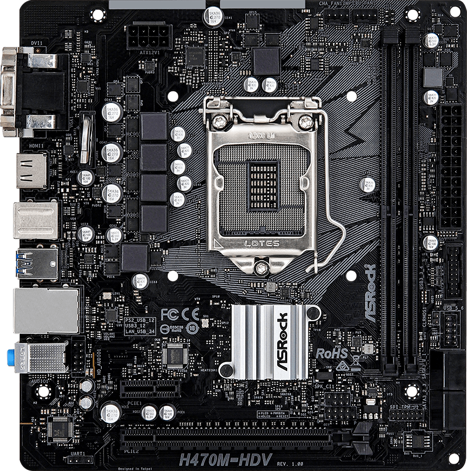 Материнская плата ASRock H470M-HDV