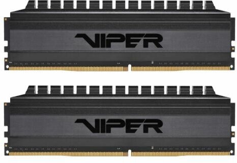 Модуль памяти DDR4 8GB (2*4GB) Patriot Memory PVB48G300C6K Viper 4 Blackout PC4-24000 3000MHz CL16 288-pin XMP радиатор 1.35V RTL