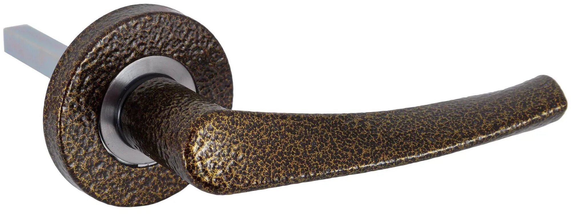Ручка дверная на розетке Зенит-ЗЩ2.07 цвет бронза