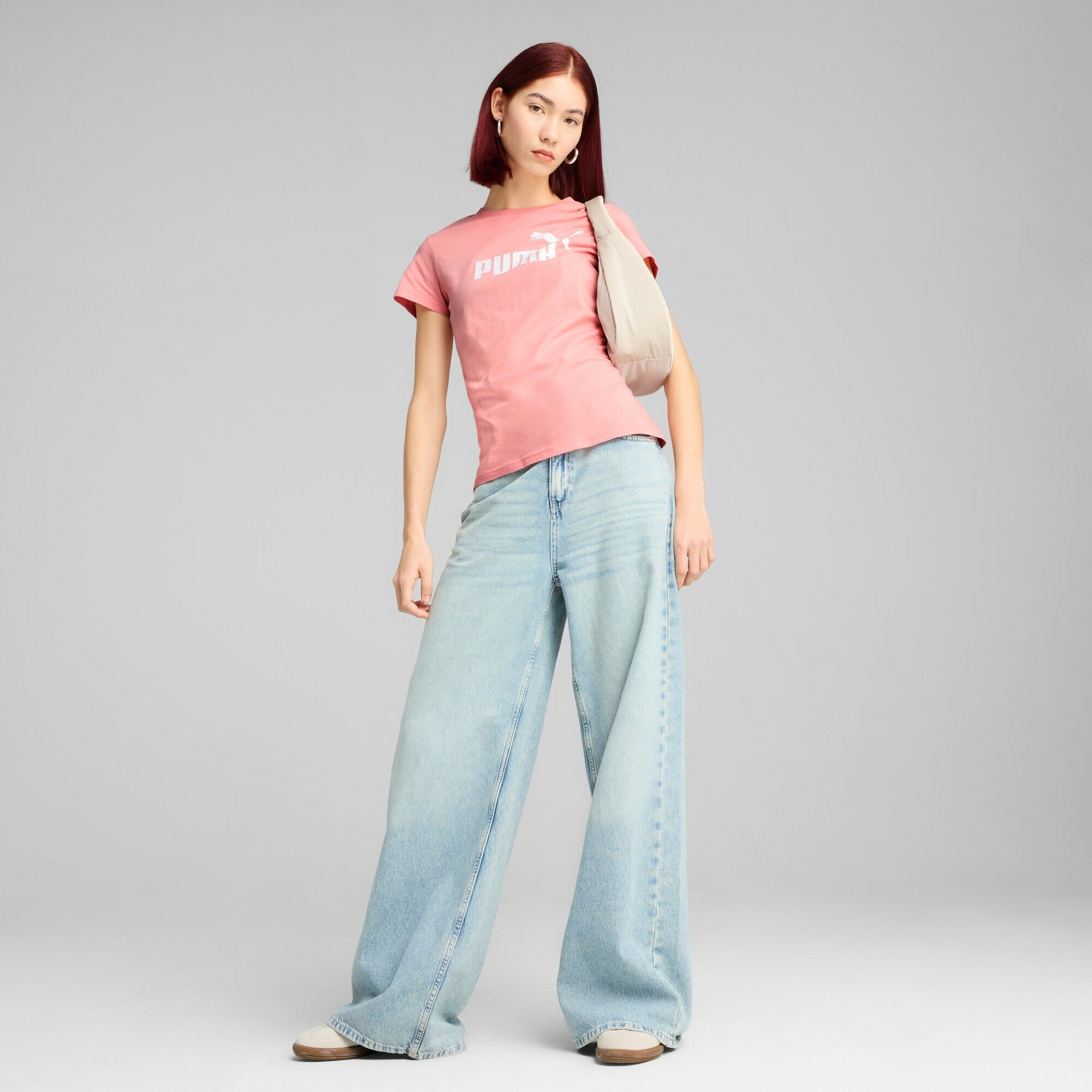 Футболка PUMA ESS No. 1 Logo, размер M, розовый — фото 1