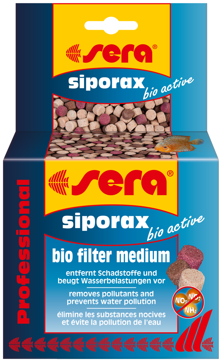 Sera Биологический наполнитель Siporax Bio Active Professional 210 г - фото №1