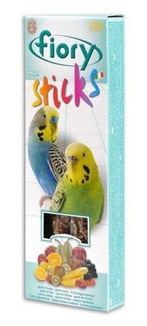 Fiory палочки для попугаев Sticks с фруктами 2*30 г