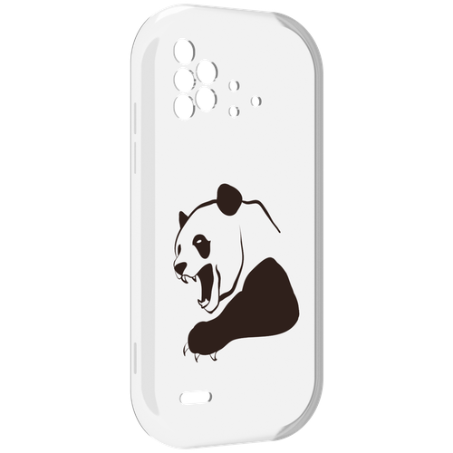 Чехол MyPads злая-панда для UMIDIGI Bison X10 / X10 Pro задняя-панель-накладка-бампер