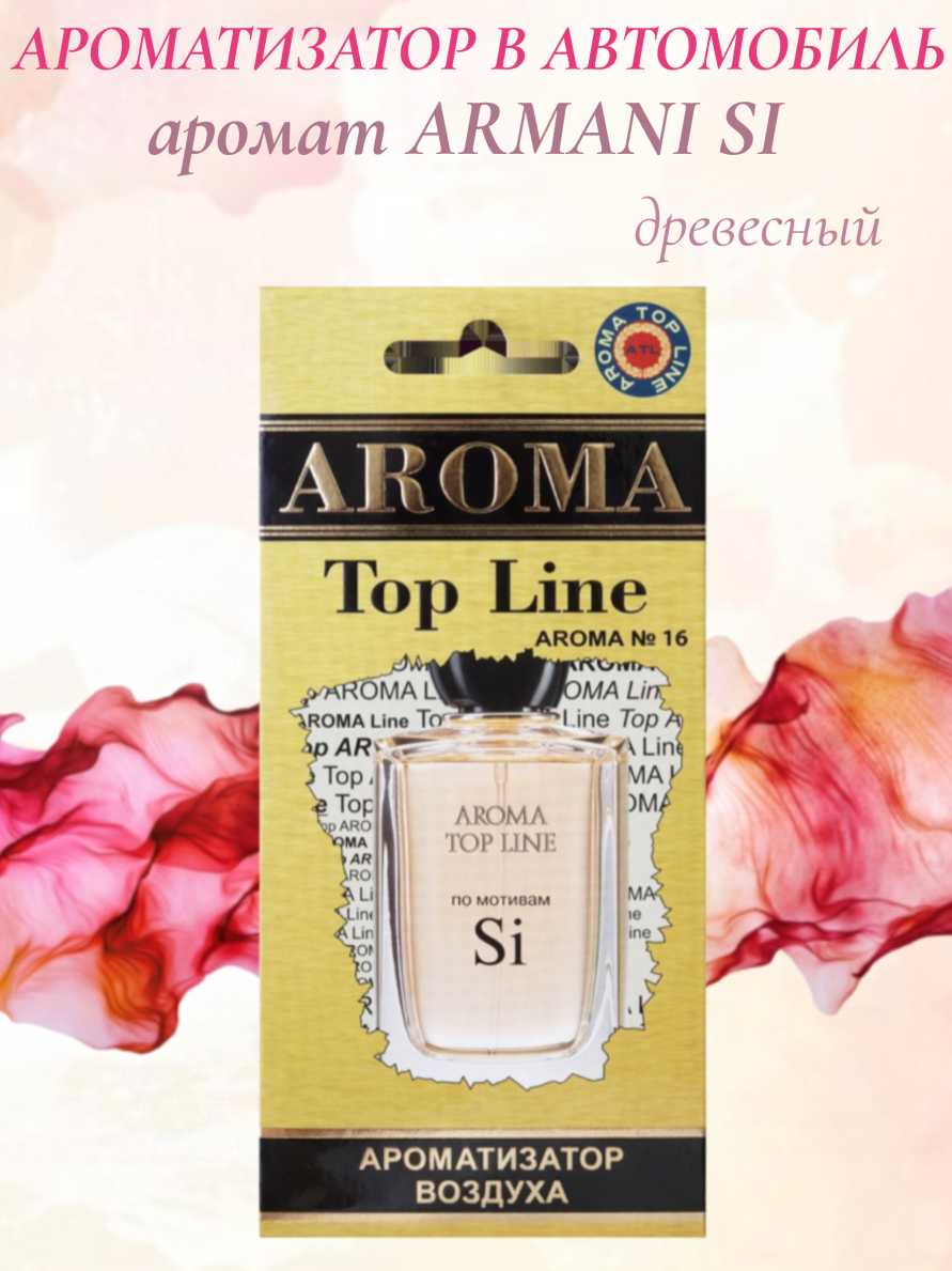 Автомобильный ароматизатор с ароматом женского парфюма Armani SI Passione