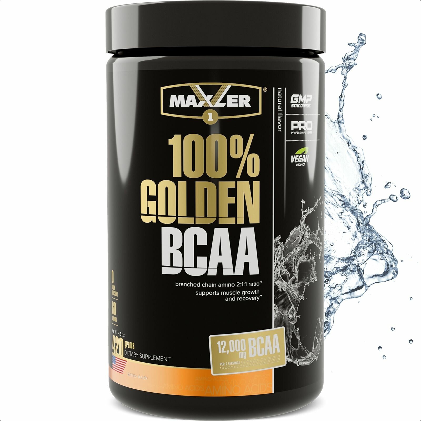 MAXLER USA 100% Golden BCAA 420 г (Natural Flavor)