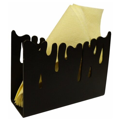 Салфетница капли металл черный 1469₽