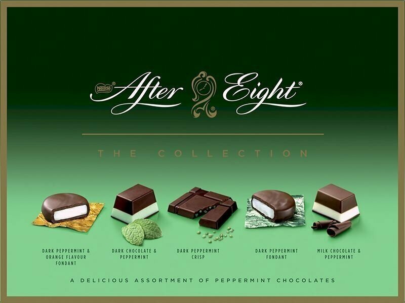 Шоколадные конфеты After Eight The Collection темный и молочный шоколад с мятой 199 г (Из Эстонии)