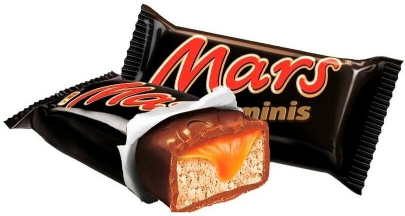 Конфеты Mars Minis с карамелью и нугой, пакет, 182 г, флоу-пак