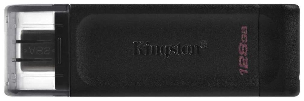 Флешка Kingston DataTraveler Type-C DT70 128Gb Черная