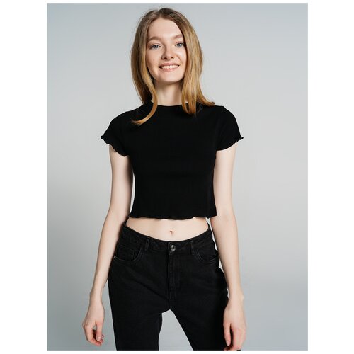 фото Футболка с кор.рукавом твое 80798 размер xs, черный, women