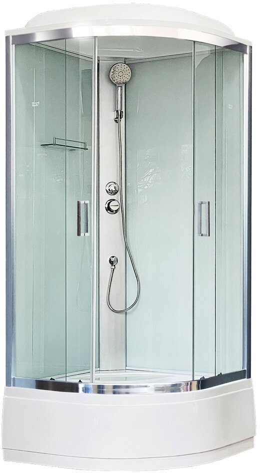 фото Душевая кабина Royal Bath RB 90CK5-WT-CH 900x900x2170 (белое/прозрачное) (RB90CK5-WT-CH)