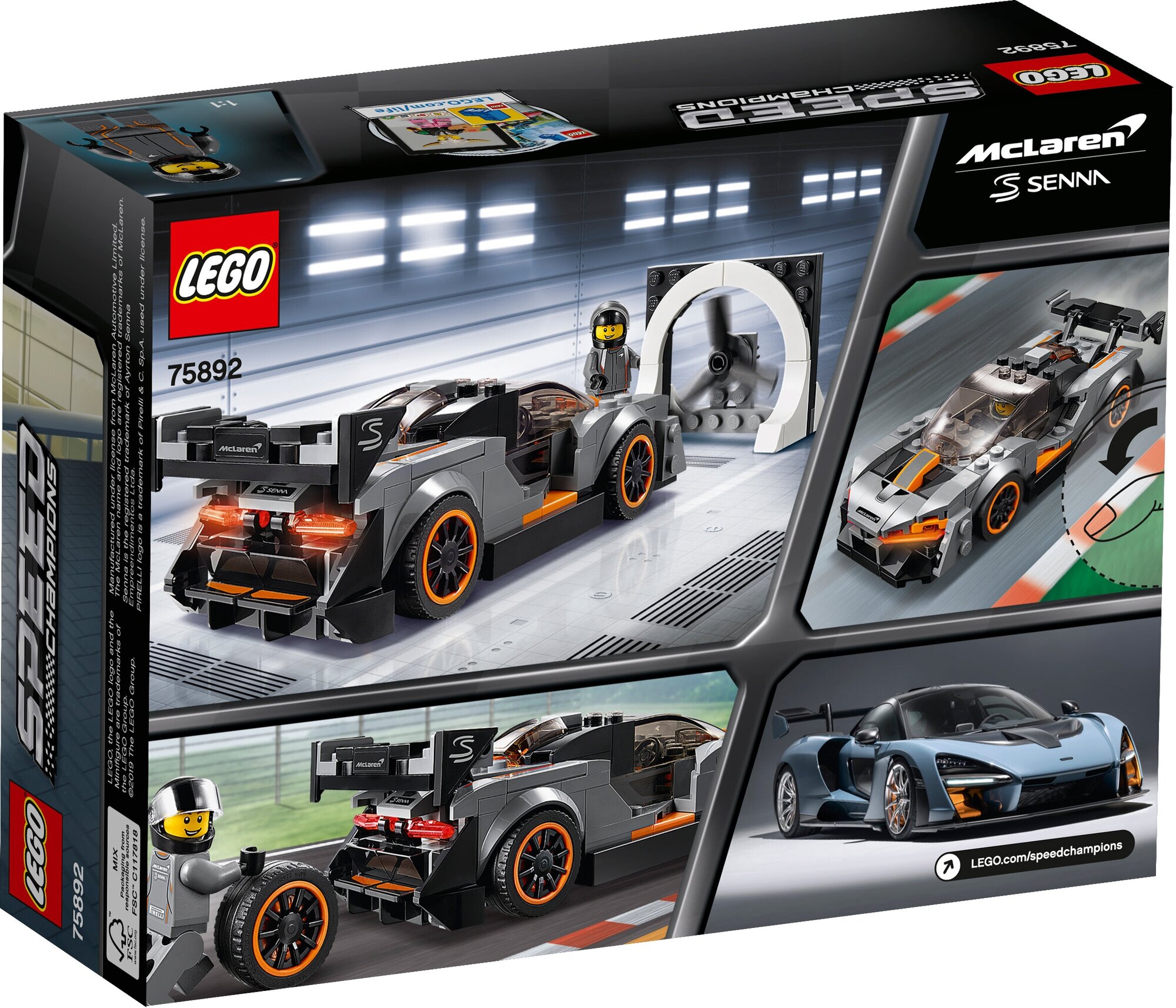 Конструктор LEGO Speed Champions Автомобиль McLaren Senna, 219 деталей (75892) - фото №15