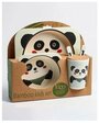 Набор детской посуды из бамбукового волокна для малышей 5 предметов Панда