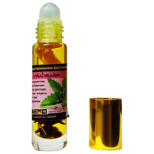 Banna Бальзам - масло Oil Balm With Herb роликовый ингалятор с лекарственными Растениями, 10 гр