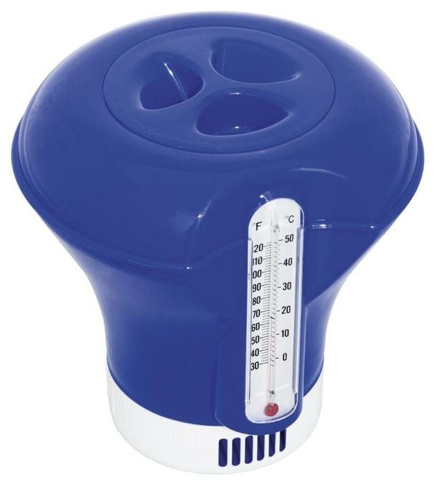 Дозатор плавающий с термометром, 18.5 см, цвет микс, 58209 Bestway