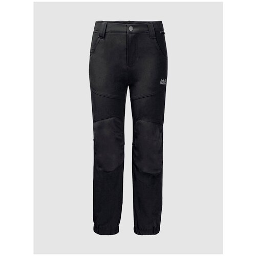 Брюки Jack Wolfskin RASCAL WINTER PANTS KIDS, дет., цвет black, размер 92, черный/black  - купить