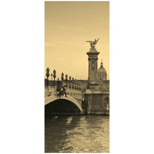 самоклеящиеся фотообои бруклинский мост нью йорк размер 90x210 см эффект сепия Самоклеящиеся фотообои Мост Александра III, Париж, размер: 90x210 см, эффект: сепия