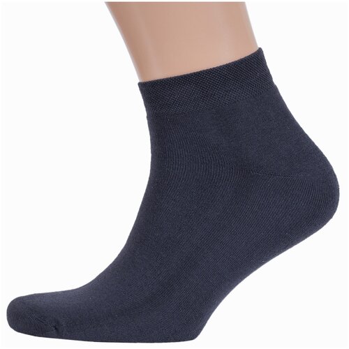 фото Мужские махровые носки rusocks (орудьевский трикотаж) темно-серые, размер 27-29 (42-45)
