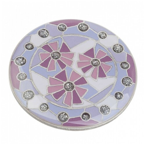 Зажим для платка Clara Bijoux, акрил, розовый, голубой зажим для платка clara bijoux 11 03746 v