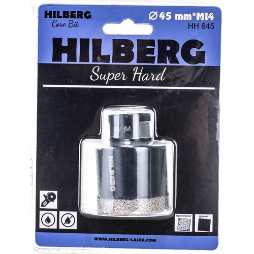 Коронка алмазная по керамике и керамограниту Hilberg Super Hard