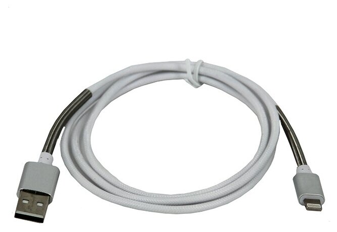 Кабель USB - Lightning в нейлоновой оплётке, 1.0 м, Mobiledata — фото 1
