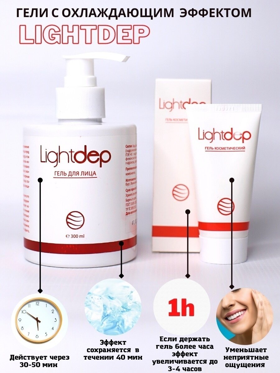 Light dep для лица/тела/Крем-гель с охлаждающим эффектом — фото 1