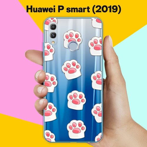 Силиконовый чехол Лапки на Huawei P Smart (2019)