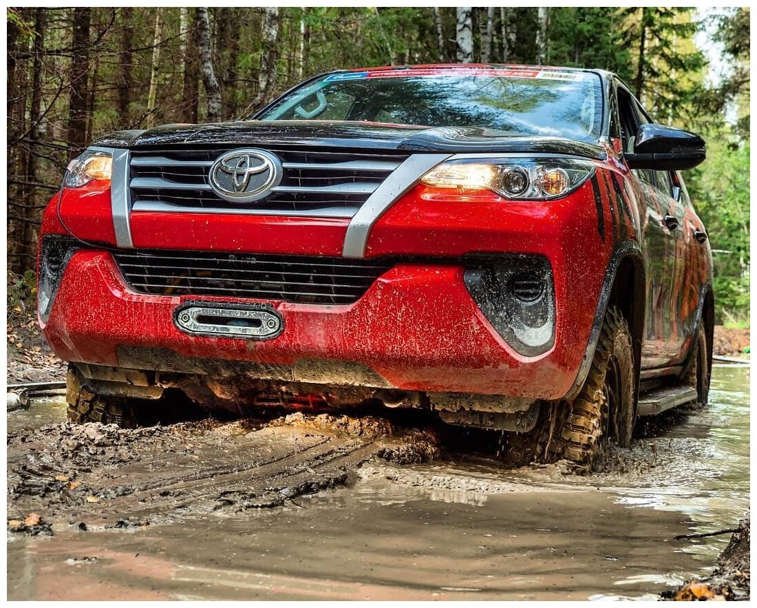 Площадка РИФ под лебёдку в штатный бампер Toyota Fortuner 2015+ — фото 2