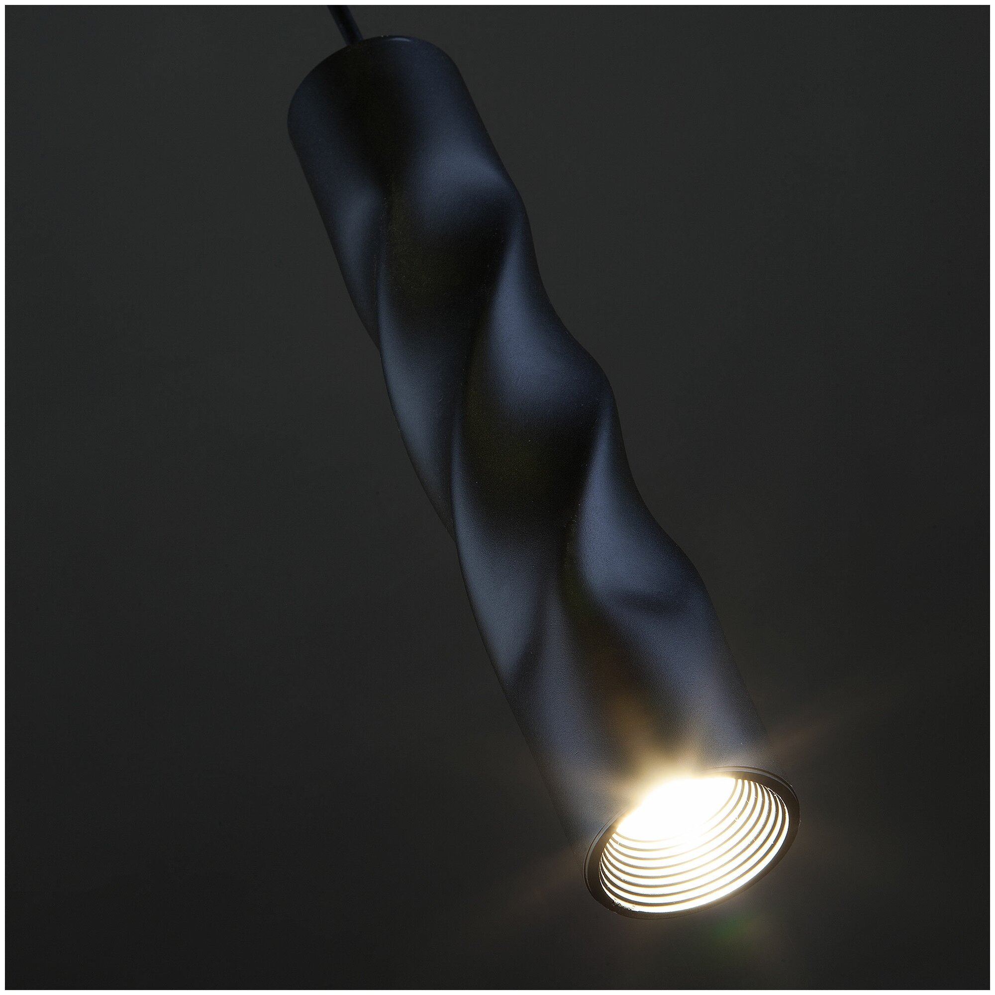 Подвесной светодиодный светильник Eurosvet Scroll 50136/1 LED черный - фото №4