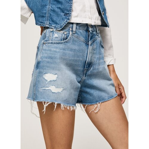 фото Шорты pepe jeans, размер 25, голубой