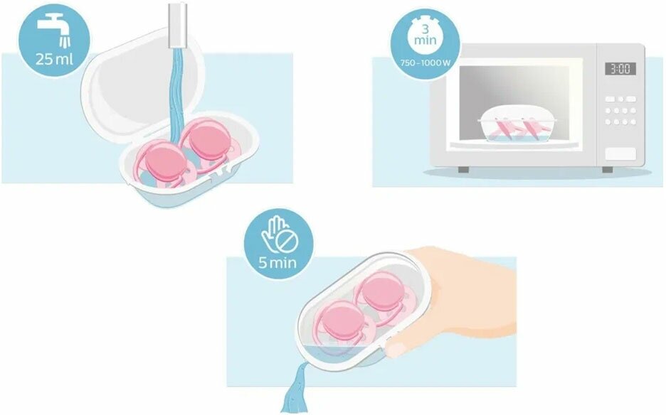 Цельно-силиконовая пустышка для новорожденных Philips Avent , 2 шт, 0 мес + - фото №17