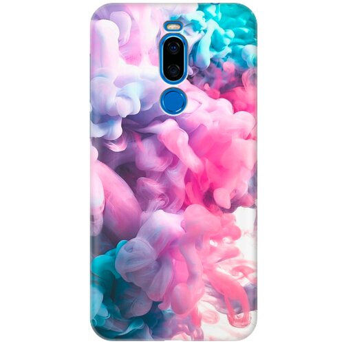 фото Re:pa накладка transparent для meizu x8 с принтом "розово-голубой дым"