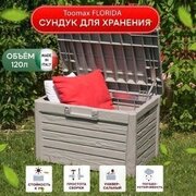 Сундук Toomax FLORIDA Compact, 120 л, серый