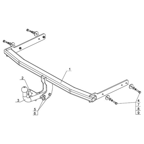 Фаркоп на Volkswagen Jetta VW32