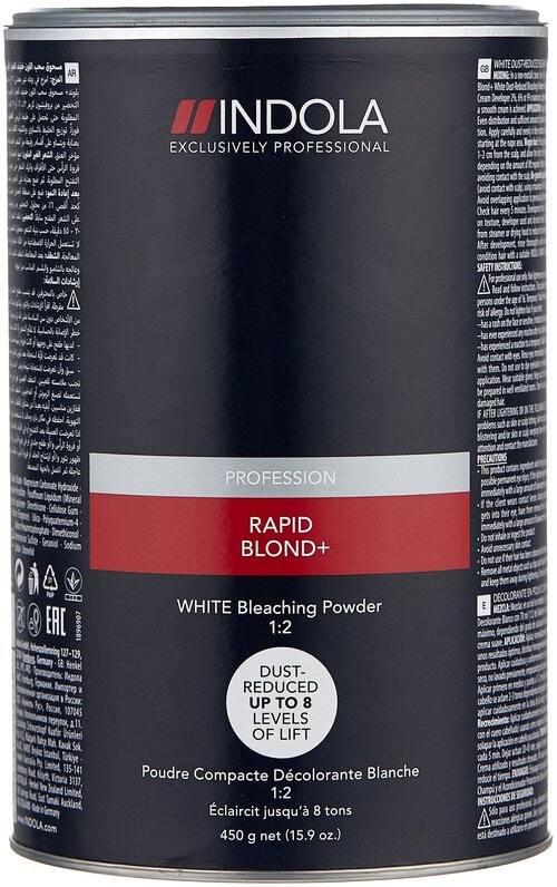 Indola Порошок обесцвечивающий белый Rapid Blonde White, 450 мл