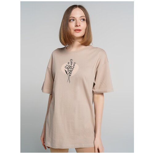 фото Футболка с кор.рукавом твое 80704 размер s, бежевый, women