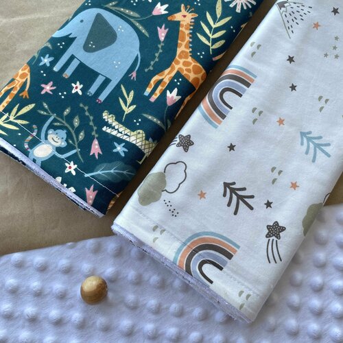 Набор многоразовых, непромокаемых пелёнок Африка, 2 штуки, размер 80*60, Muska