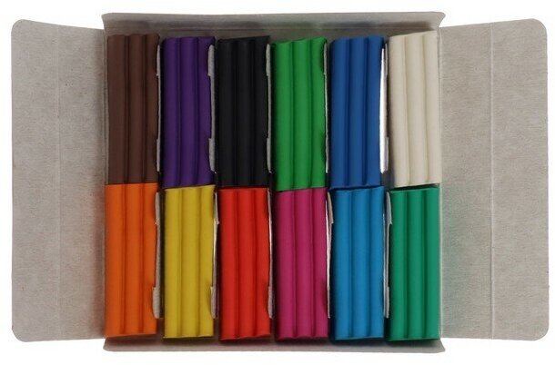 Пластилин "Calligrata", 12 цветов по 120 грамм — фото 1