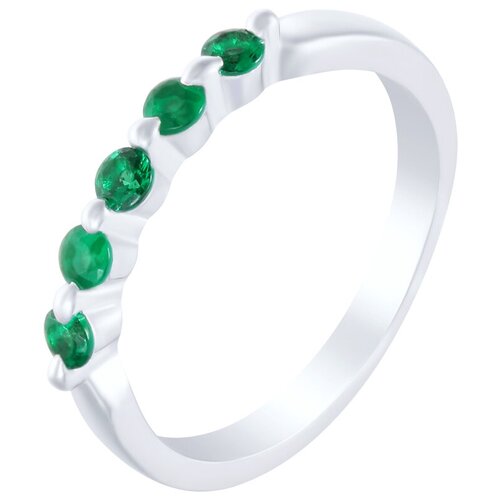 фото Element47 кольцо из серебра 925 пробы с кубическим цирконием sy-10862-r_ko_031_wg, размер 17