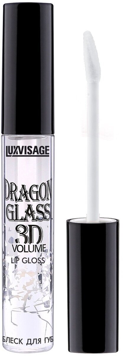 Luxvisage Блеск для губ Dragon Glass 3D Volume Lip Gloss, 01 Прозрачный, 2,8 мл.