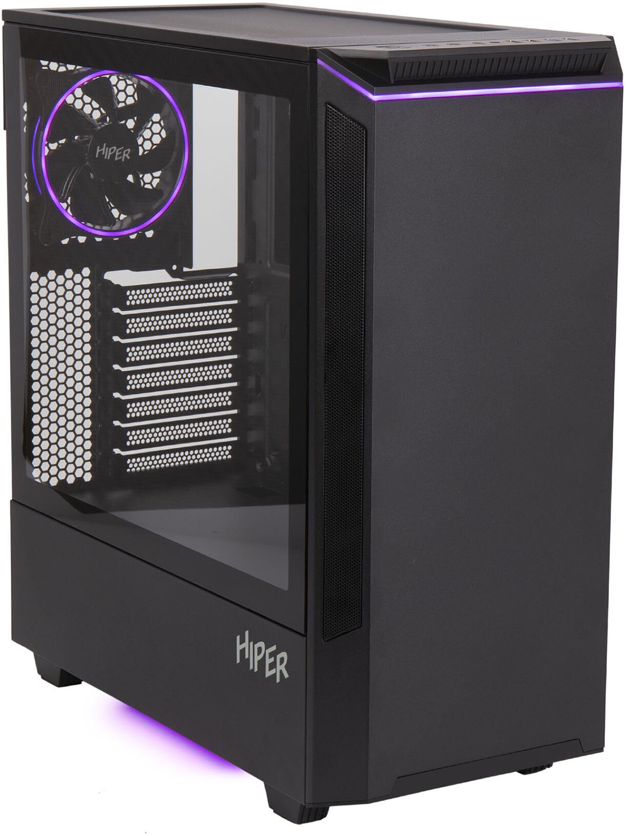 Компьютерный корпус ATX Hiper PB81 черный - фото №1