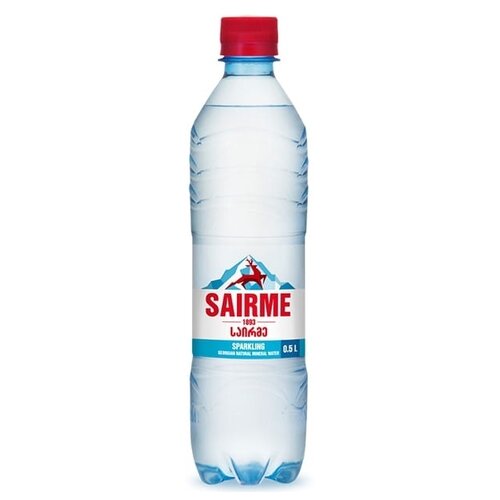 Вода лечебно-столовая Sairme (Саирме) 12 шт по 0,5 л с газом, пэт