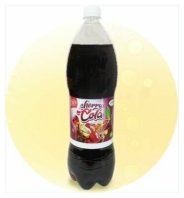 Газированный напиток Cherry Cola (Чери Кола) 1,5 л х 6 шт/ Вишневая кола/ Газировка оптом - фотография № 1